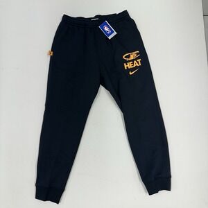 Nike Miami Heat Sweatpants Joggers Pants Mens Large Black Basketball NBA Train